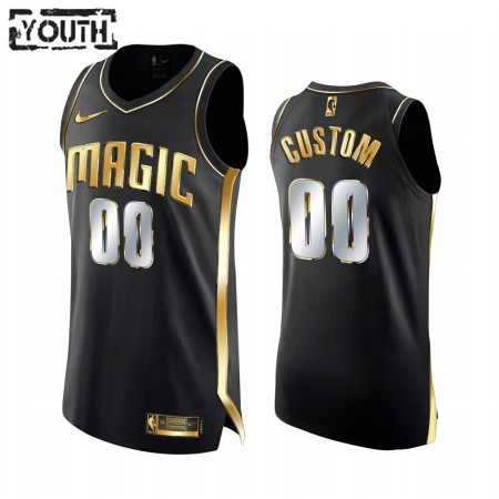 Maillot Basket Orlando Magic Personnalisé 2020-21 Noir Golden Edition Swingman - Enfant